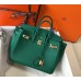 Hermes Birkin 25cm Bag In Vert Vertigo Clemence Leather GHW Hermes Birkin 25cm Bag In Vert Vertigo Clemence Leather GHW