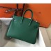 Hermes Birkin 25cm Bag In Vert Vertigo Clemence Leather GHW Hermes Birkin 25cm Bag In Vert Vertigo Clemence Leather GHW