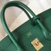 Hermes Birkin 25cm Bag In Vert Vertigo Clemence Leather GHW Hermes Birkin 25cm Bag In Vert Vertigo Clemence Leather GHW