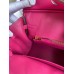 Hermes Birkin 25 Retourne Handmade Bag In Rose Tyrien Clemence Leather Hermes Birkin 25 Retourne Handmade Bag In Rose Tyrien Clemence Leather