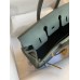 Hermes Birkin 25 Retourne Handmade Bag In Vert Amande Clemence Leather Hermes Birkin 25 Retourne Handmade Bag In Vert Amande Clemence Leather