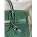Hermes Birkin 25 Retourne Handmade Bag In Malachite Lizard Leather Hermes Birkin 25 Retourne Handmade Bag In Malachite Lizard Leather