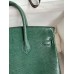 Hermes Birkin 25 Retourne Handmade Bag In Malachite Lizard Leather Hermes Birkin 25 Retourne Handmade Bag In Malachite Lizard Leather