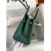 Hermes Birkin 25 Retourne Handmade Bag In Malachite Lizard Leather Hermes Birkin 25 Retourne Handmade Bag In Malachite Lizard Leather