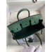 Hermes Birkin 25 Retourne Handmade Bag In Malachite Lizard Leather Hermes Birkin 25 Retourne Handmade Bag In Malachite Lizard Leather