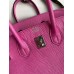 Hermes Birkin 25 Retourne Handmade Bag In Pink Lizard Leather Hermes Birkin 25 Retourne Handmade Bag In Pink Lizard Leather