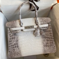 Hermes Birkin 25 Retourne Bag In Himalaya Niloticus Crocodile Skin Hermes Birkin 25 Retourne Bag In Himalaya Niloticus Crocodile Skin