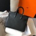 Hermes Birkin 25cm Bag In Black Clemence Leather GHW Hermes Birkin 25cm Bag In Black Clemence Leather GHW