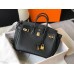 Hermes Birkin 25cm Bag In Black Clemence Leather GHW Hermes Birkin 25cm Bag In Black Clemence Leather GHW
