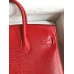 Hermes Birkin 25 Retourne Handmade Bag In Red Lizard Leather Hermes Birkin 25 Retourne Handmade Bag In Red Lizard Leather
