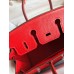 Hermes Birkin 25 Retourne Handmade Bag In Red Lizard Leather Hermes Birkin 25 Retourne Handmade Bag In Red Lizard Leather