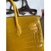Hermes Birkin 25 Handmade Bag In Yellow Crocodile Niloticus Shiny Skin Hermes Birkin 25 Handmade Bag In Yellow Crocodile Niloticus Shiny Skin