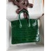 Hermes Birkin 25 Handmade Bag In Malachite Crocodile Niloticus Shiny Skin Hermes Birkin 25 Handmade Bag In Malachite Crocodile Niloticus Shiny Skin