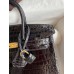 Hermes Birkin 25 Handmade Bag In Black Crocodile Niloticus Shiny Skin Hermes Birkin 25 Handmade Bag In Black Crocodile Niloticus Shiny Skin