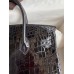Hermes Birkin 25 Handmade Bag In Black Crocodile Niloticus Shiny Skin Hermes Birkin 25 Handmade Bag In Black Crocodile Niloticus Shiny Skin