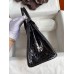 Hermes Birkin 25 Handmade Bag In Black Crocodile Niloticus Shiny Skin Hermes Birkin 25 Handmade Bag In Black Crocodile Niloticus Shiny Skin
