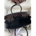 Hermes Birkin 25 Handmade Bag In Black Crocodile Niloticus Shiny Skin Hermes Birkin 25 Handmade Bag In Black Crocodile Niloticus Shiny Skin