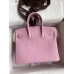 Hermes Birkin 25 Retourne Handmade Bag In Mauve Sylvestre Swift Calfskin Hermes Birkin 25 Retourne Handmade Bag In Mauve Sylvestre Swift Calfskin