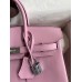 Hermes Birkin 25 Retourne Handmade Bag In Mauve Sylvestre Swift Calfskin Hermes Birkin 25 Retourne Handmade Bag In Mauve Sylvestre Swift Calfskin