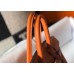 Hermes Birkin 25cm Bag In Orange Clemence Leather GHW Hermes Birkin 25cm Bag In Orange Clemence Leather GHW