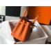 Hermes Birkin 25cm Bag In Orange Clemence Leather GHW Hermes Birkin 25cm Bag In Orange Clemence Leather GHW
