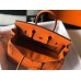 Hermes Birkin 25cm Bag In Orange Clemence Leather GHW Hermes Birkin 25cm Bag In Orange Clemence Leather GHW
