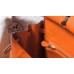 Hermes Birkin 25cm Bag In Orange Clemence Leather GHW Hermes Birkin 25cm Bag In Orange Clemence Leather GHW