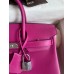Hermes Birkin 25 Retourne Handmade Bag In Rose Purple Swift Calfskin Hermes Birkin 25 Retourne Handmade Bag In Rose Purple Swift Calfskin
