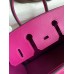 Hermes Birkin 25 Retourne Handmade Bag In Rose Purple Swift Calfskin Hermes Birkin 25 Retourne Handmade Bag In Rose Purple Swift Calfskin