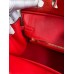 Hermes Birkin 25 Retourne Handmade Bag In Red Ostrich Leather Hermes Birkin 25 Retourne Handmade Bag In Red Ostrich Leather