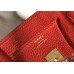 Hermes Birkin 25cm Bag In Red Clemence Leather GHW Hermes Birkin 25cm Bag In Red Clemence Leather GHW