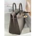 Hermes Birkin 25 Sellier Handmade Bag In Etain Epsom Calfskin Hermes Birkin 25 Sellier Handmade Bag In Etain Epsom Calfskin