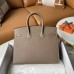 Hermes Birkin 25 Sellier Handmade Bag In Taupe Epsom Calfskin Hermes Birkin 25 Sellier Handmade Bag In Taupe Epsom Calfskin