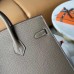 Hermes Birkin 25 Sellier Handmade Bag In Taupe Epsom Calfskin Hermes Birkin 25 Sellier Handmade Bag In Taupe Epsom Calfskin