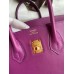 Hermes Birkin 25 Retourne Handmade Bag In Anemone Swift Calfskin Hermes Birkin 25 Retourne Handmade Bag In Anemone Swift Calfskin