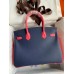 Hermes HSS Birkin 30 Bicolor Bag in Blue Saphir and Rose Lipstick Epsom Calfskin Hermes HSS Birkin 30 Bicolor Bag in Blue Saphir and Rose Lipstick Epsom Calfskin
