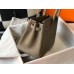 Hermes Birkin 25cm Bag In Taupe Clemence Leather GHW Hermes Birkin 25cm Bag In Taupe Clemence Leather GHW