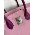 Hermes HSS Birkin 30 Bicolor Bag in Mauve Sylvestre and Anemone Epsom Calfskin Hermes HSS Birkin 30 Bicolor Bag in Mauve Sylvestre and Anemone Epsom Calfskin