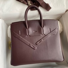 Hermes Shadow Birkin 25 Limited Edition Bag In Chocolat Swift Calfskin Hermes Shadow Birkin 25 Limited Edition Bag In Chocolat Swift Calfskin