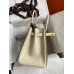 Hermes HSS Birkin 30 Bicolor Bag in Taupe and Craie Epsom Calfskin Hermes HSS Birkin 30 Bicolor Bag in Taupe and Craie Epsom Calfskin