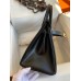 Hermes Birkin 30 Retourne Handmade Bag In Black Box Calfskin Hermes Birkin 30 Retourne Handmade Bag In Black Box Calfskin
