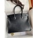 Hermes Birkin 30 Retourne Handmade Bag In Black Box Calfskin Hermes Birkin 30 Retourne Handmade Bag In Black Box Calfskin
