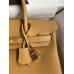 Hermes Birkin 30 Retourne Handmade Bag In Biscuit Clemence Leather Hermes Birkin 30 Retourne Handmade Bag In Biscuit Clemence Leather