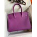 Hermes Birkin 30 Retourne Handmade Bag In Anemone Epsom Calfskin Hermes Birkin 30 Retourne Handmade Bag In Anemone Epsom Calfskin