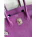 Hermes Birkin 30 Retourne Handmade Bag In Anemone Epsom Calfskin Hermes Birkin 30 Retourne Handmade Bag In Anemone Epsom Calfskin