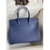 Hermes Birkin 30 Retourne Handmade Bag In Blue Saphir Epsom Calfskin Hermes Birkin 30 Retourne Handmade Bag In Blue Saphir Epsom Calfskin