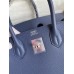 Hermes Birkin 30 Retourne Handmade Bag In Blue Saphir Epsom Calfskin Hermes Birkin 30 Retourne Handmade Bag In Blue Saphir Epsom Calfskin
