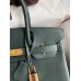 Hermes Birkin 30 Retourne Handmade Bag In Vert Cypres Chevre Mysore Leather Hermes Birkin 30 Retourne Handmade Bag In Vert Cypres Chevre Mysore Leather