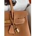 Hermes Birkin 30 Retourne Handmade Bag In Gold Clemence Leather Hermes Birkin 30 Retourne Handmade Bag In Gold Clemence Leather