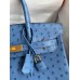 Hermes Birkin 30 Retourne Handmade Bag In Mykonos Ostrich Leather Hermes Birkin 30 Retourne Handmade Bag In Mykonos Ostrich Leather